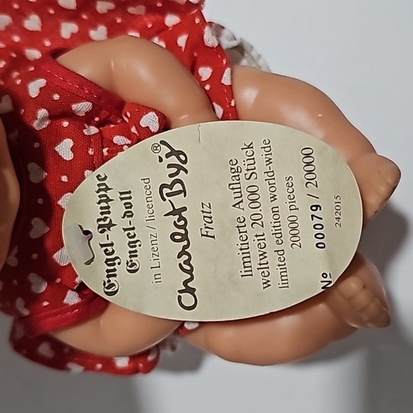 VINTAGE WITH TAGS 1962 GOEBEL Hummel CHARLOT BYJ VINYL DOLL  RED HAIR FRECKLES - Picture 2 of 7